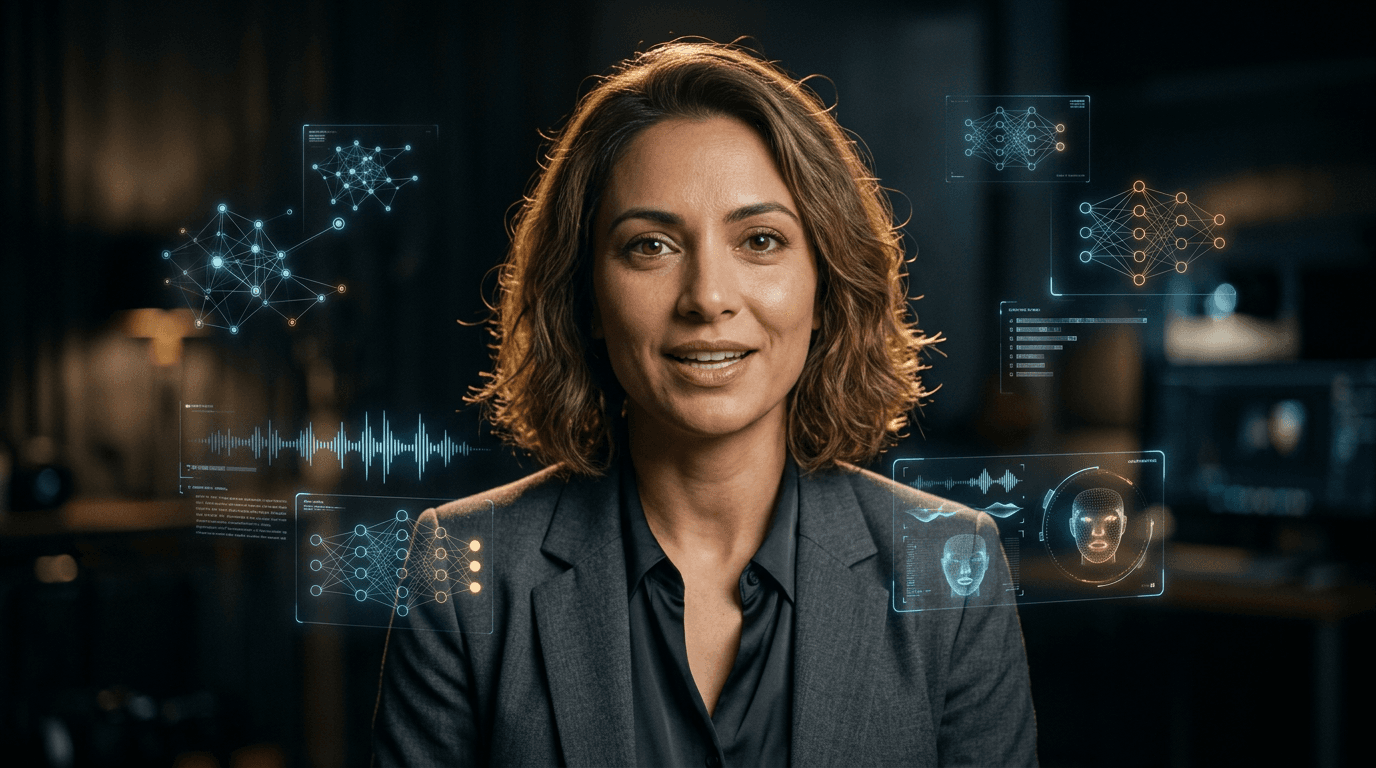 Presenter avatar clip