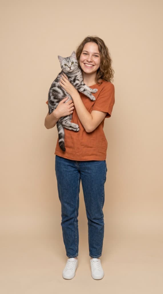 Portrait photo before using AI fat filter