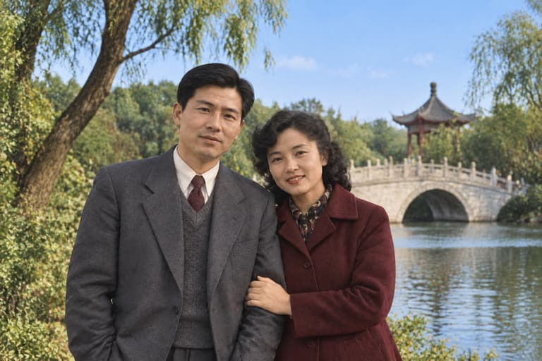 Couple by the Bridge