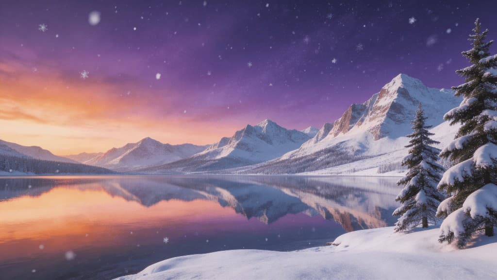 Flux Kontext Max text to image demo output — winter cinematic landscape