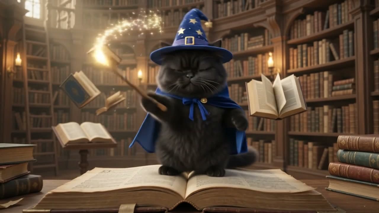 Black Cat Wizard Spell